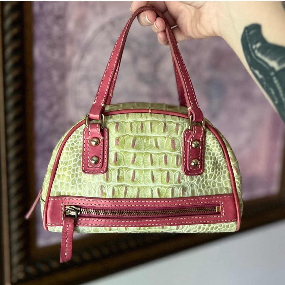 Dooney & Bourke Mini Vintage Leather Bowling Bag